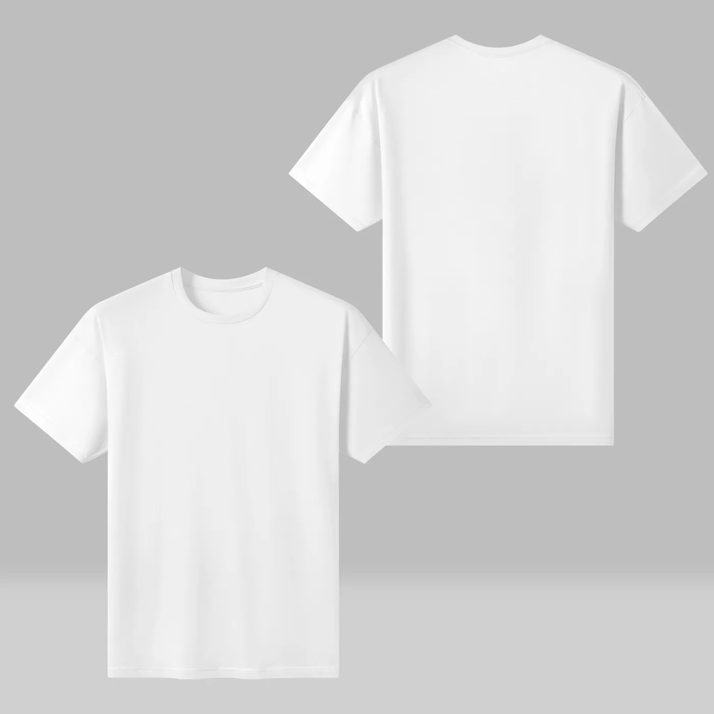 Double Side Printing -Unisex Crew Neck Short Sleeve T Shirt