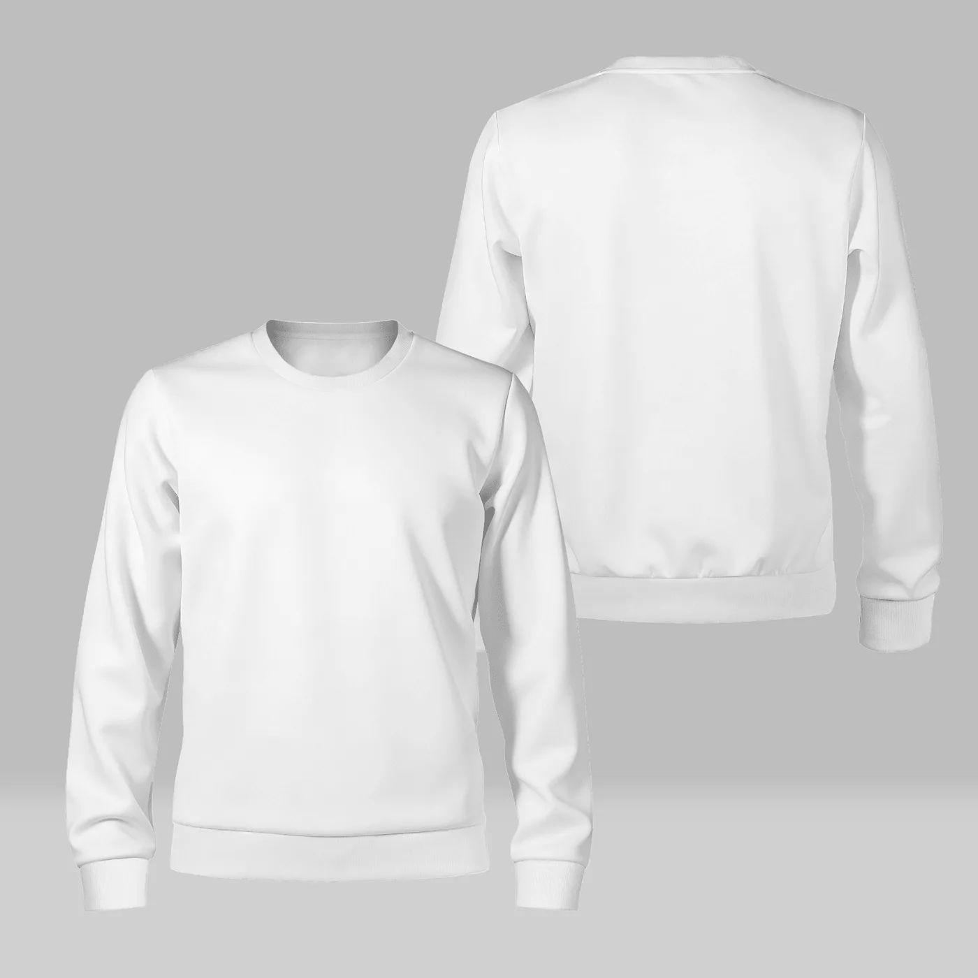 Unisex Fleece Crewneck Sweatshirt — Front and Back Print