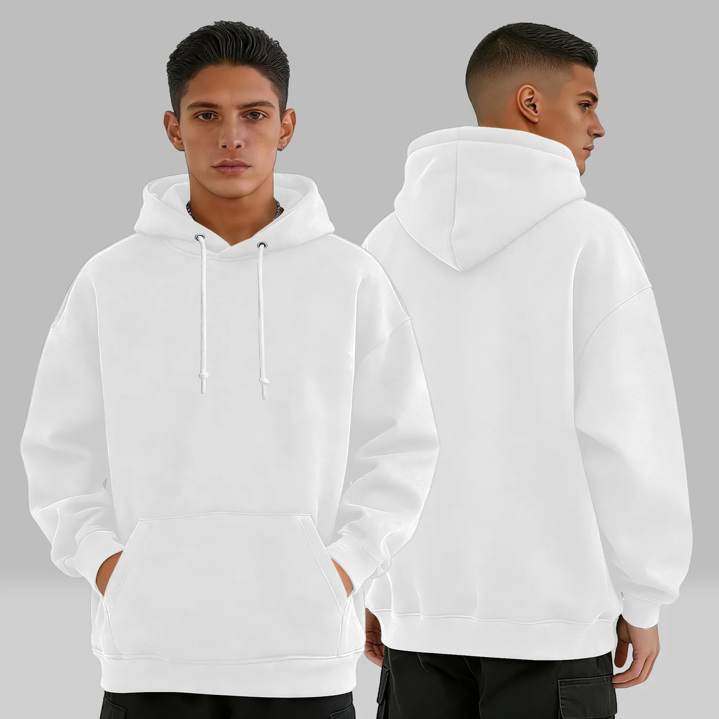 Unisex Fleece Hoodie with Double-sided Print