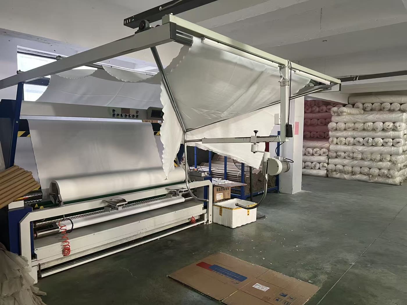 Fabric inspection and staging